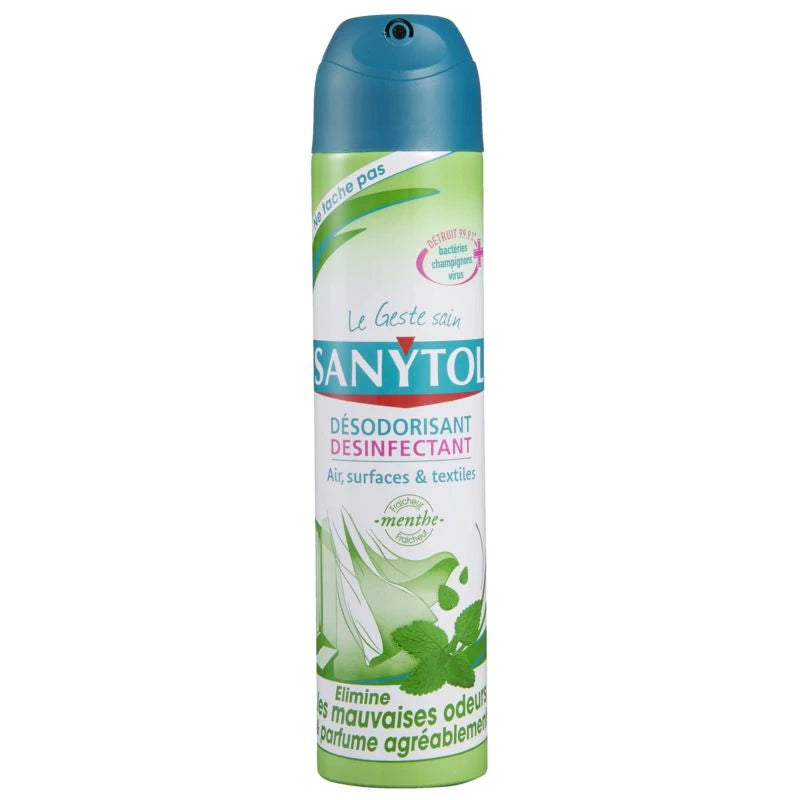 Désodorisant Désinfectant Menthe 300ml - Sanytol