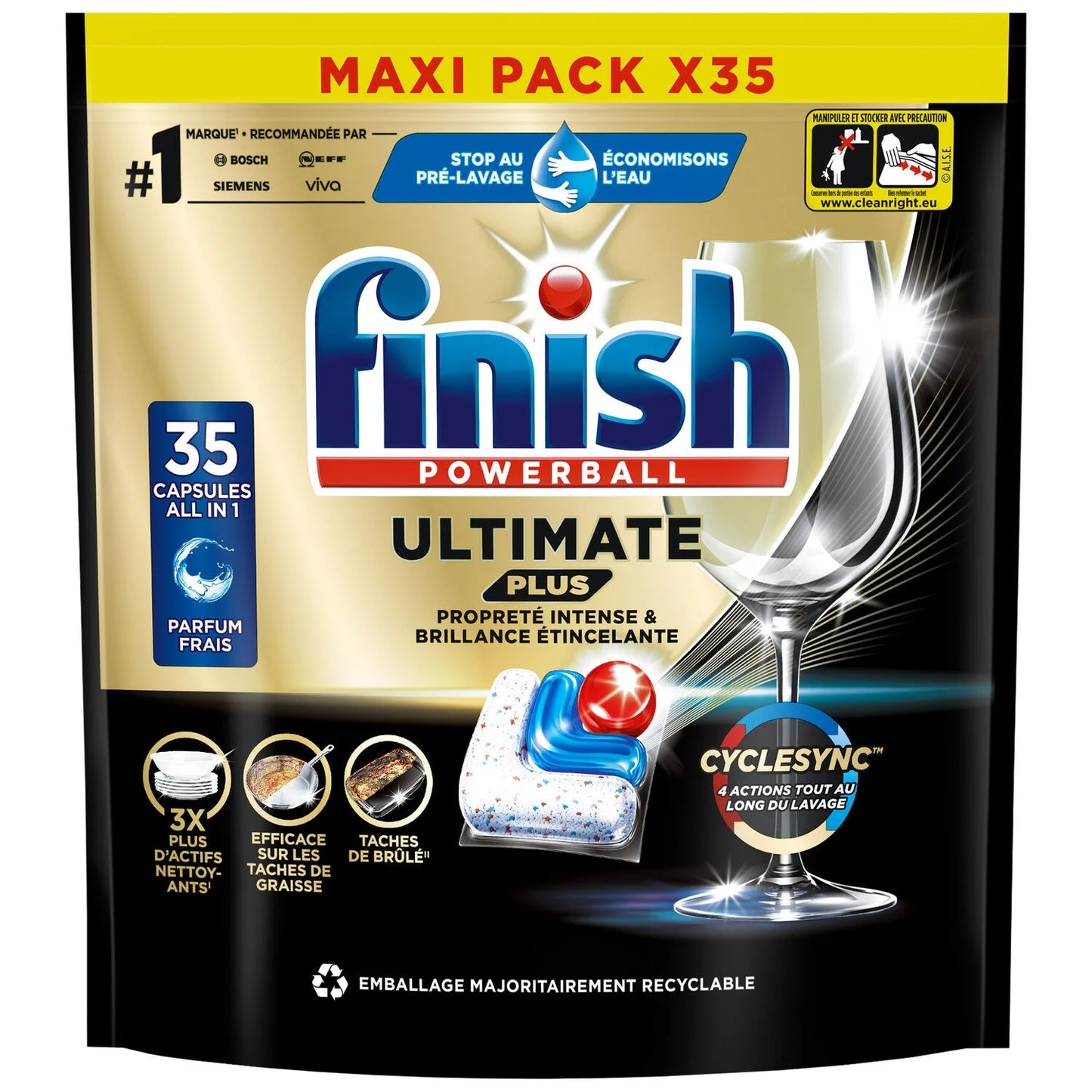 Capsules Lave-vaisselle Ultimate Plus X35 - Finish