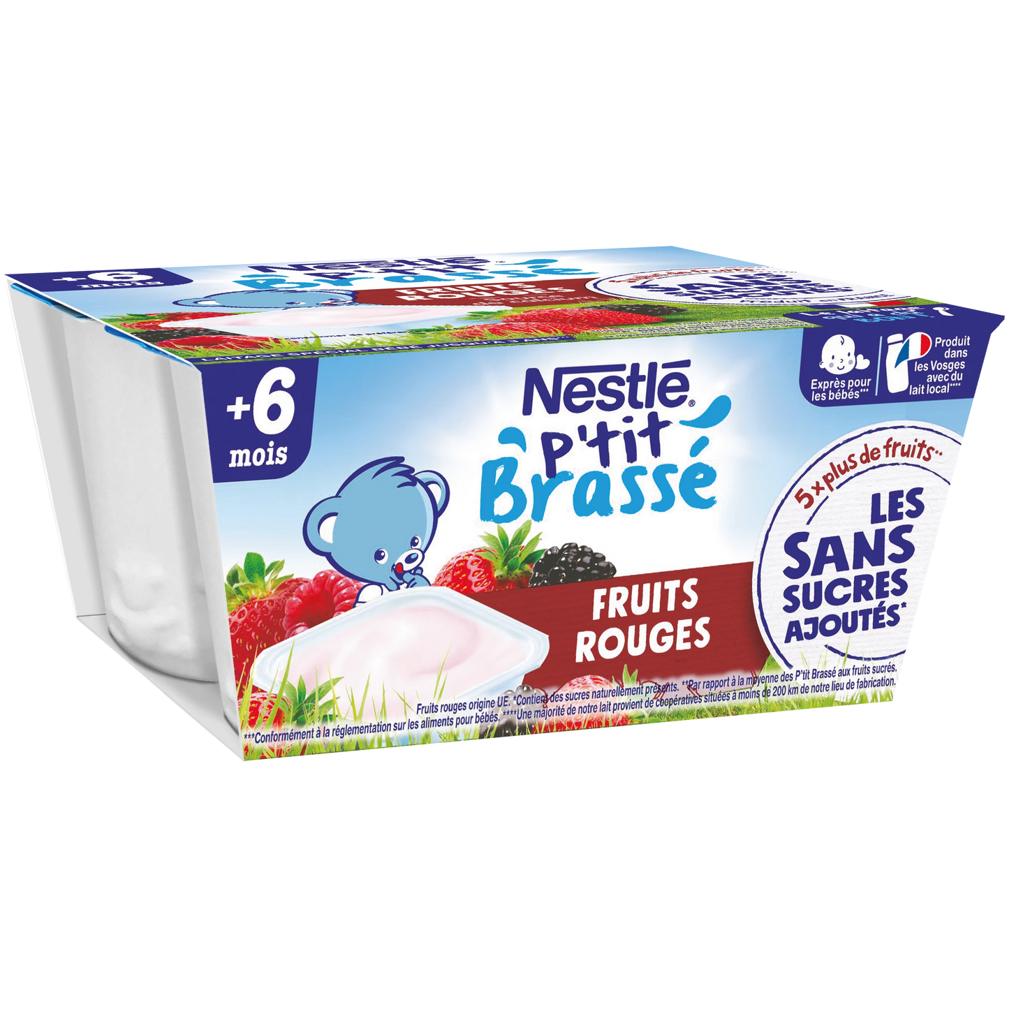 Ptit Brasse Dessert pour bébé dès 6 mois, brassé frui...
