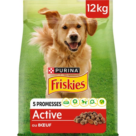 Croquettes Pour Chiens Au Boeuf 12kg - FRISKIES