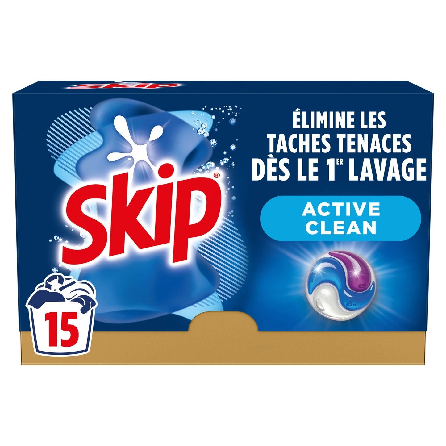 Lessive Capsule Ultimate Active Clean 3en1 X15 - Skip